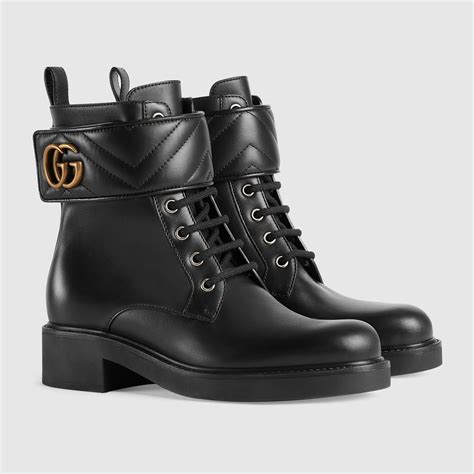 gucci double g ankle boots|gucci print thigh high boots.